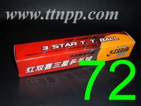 DHS 3 Stars Balls Orange x 72